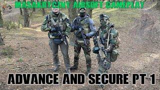 Masakryczny Airsoft Gameplay - Advance and Secure pt 1