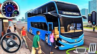 Realistic City Bus Driving Game - Euro Coach Bus Simulator 2025 - Android Gameplay