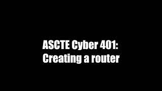 01 router setup