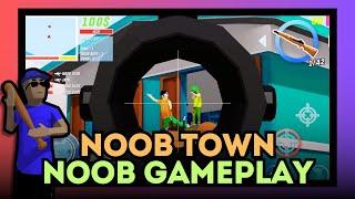 Dude Theft Wars Multiplayer : Noob Town, Noob Gameplay.