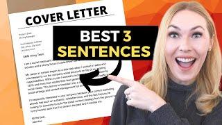 PROVEN 3 Sentence Cover Letter - Best Cover Letter Format & Examples