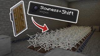 Slowest movement in Minecraft