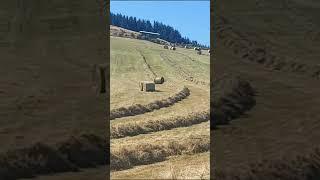 Runaway Bale! #johndeere #contracting #haybales