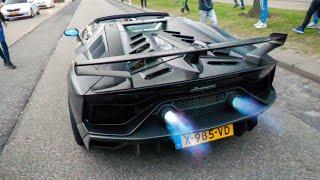 Supercars Accelerating LOUD! Aventador SVJ Novitec, GT3 RS iPE, R8 V10, SF90, Huracan STO, GTR..