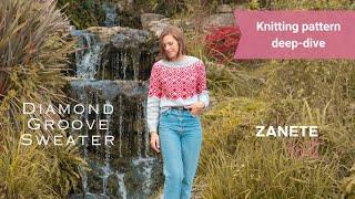 Pattern Deep-Dive: Diamond Groove Sweater by Zanete Knits