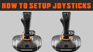 How To Setup Joysticks - Thrustmaster T16000M  - Farming Simulator