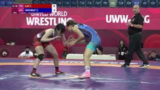 Round 1 WW - 50 kg: Y. LIN (TPE) v. Z. ENKHBAT (MGL)