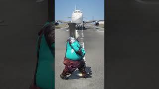 Fat Thomas Accidently Came During Airplane Landing | Grand Theft Auto V #shorts #plane