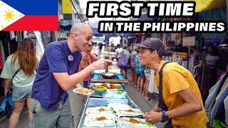 FILIPINO STREET FOOD Tour in Quiapo Market, Manila  KWEK KWEK + LUMPIA + SOTANGHON - Filipino food