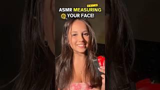 ASMR measuring your face  #asmr #measurement #softspoken #whispering #relaxing