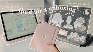 ipad air 4 unboxing | 2023 + accessories & decorating 