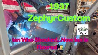 1937 Lincoln Zephyr: Ian Roussel Finishes Some MUCH Needed Rear Floor Fab And Metal Work ‍