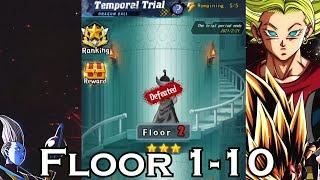 *NEW* Temporal Trial Walkthrough Floor 1-10 (DRAGON BALL IDLE)