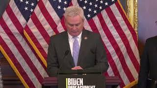 Comer: Joe Biden Knew About, Participated & Benefited From His Family's Influence Peddling Schemes