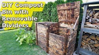 DIY Compost Bin With Removable Dividers