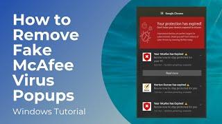 How to Remove Fake McAfee Virus Popup Notifications in Microsoft Edge