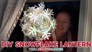 DIY Light Up Snowflake | BIG Christmas Decoration Idea! ️