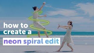 How to create Neon Spiral Edits | PicsArt Tutorial