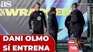 DANI OLMO entrena con el BARÇA  a pesar de NO ESTAR INSCRITO: ¿hay ESPERANZA?