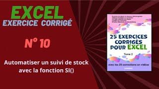 Exercice corrigé Excel - numéro 10 - Tome 2