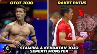 Jojo Bagai Monster.! Fisik & Power jonatan Chritie Kalahkan Nishimoto, Banyak Raket Putus Jadi Bukti