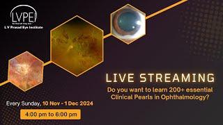 Clinical Pearls in ophthalmology on 17th November 2024