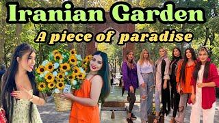 Iranian Garden|walking gareden in Iran|Autumn in Iranian garden