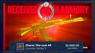 He unboxed the #1 NEW CHARM and SOLD IT for $1,000!! (CS2)