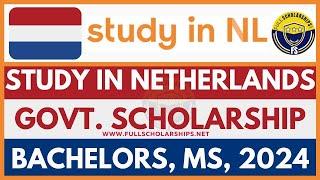 Fully Funded Netherland Government Scholarship 2024-2025 Study  PhD in Netherland