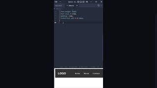 create a navigation bar in 60 seconds #shorts #html #css