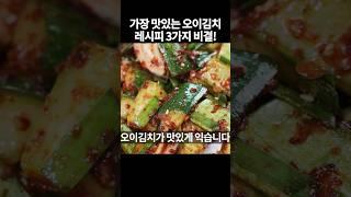 끝까지 아삭! 오이김치 맛있게 담는 법 3가지 핵심 비결!