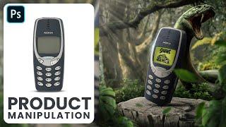 Product manipulation in Photoshop | NOKIA | Product Poster design in Photoshop | Photo manipulation