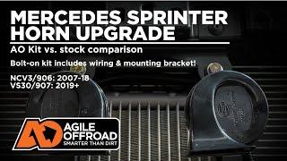Mercedes Sprinter Horn Upgrade Kit (Stock vs. AO Kit Comparison)