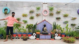 🪴कबाड से जुगाड/Zero बजेट terrace garden makeover/Terrace gardening in low budget (part=1)