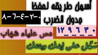 #اسهل طريقة #حفظ_جدول_الضرب بجد لا تسمع الفيديو #مس علياء شهاب