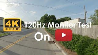 4k 120Hz/fps Video Test |️2x Speed for 120fps (120Hz Smartphone Compatible)| Ride Through Town Area