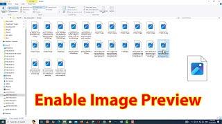 Image preview not showing in windows 10