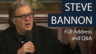 Steve Bannon | Full Address and Q&A | Oxford Union