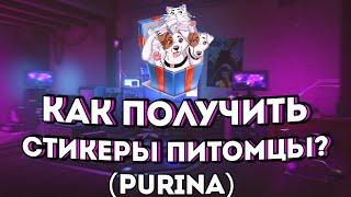 Как получить все бесплатные стикеры «Питомцы»? (Purina)