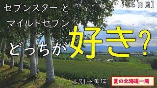 23．【美瑛の丘】パッチワークの路をドライブ！セブンスターの木やケンとメリーの木などを車窓観光（『夏の北海道』美瑛編[2019北海道一周⑱]）