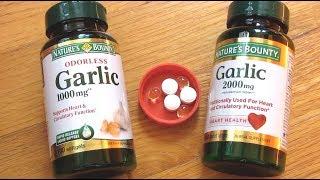 Natures Bounty Garlic Pills | Soft Gels vs Tablet