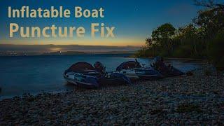 Inflatable boat (dinghy) puncture repair