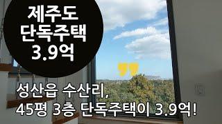 제주도 단독주택 매매. 성산읍 수산리, 흠잡을 곳 없는 고급주택 3.9억 | 제주도부동산