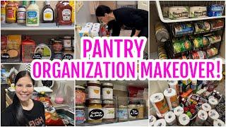 DECLUTTER AND ORGANIZE | PANTRY ORGANIZING | PANTRY ORGANIZATION IDEAS | PANTRY MAKEOVER #organizing