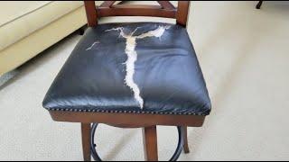 DIY How To Reupholster Bar Stool Cushion