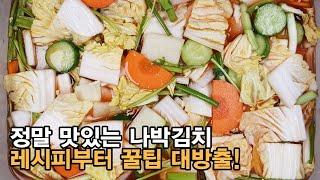 나박김치 절이지 않고 설탕없이 맛있게 담그는법! 맛있게 만드는 노하우부터 꿀팁 대방출. [백길월의 한식요리]