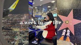 a week in my life🪩: walk of fame hollywood, kmall, shopping haul, travel