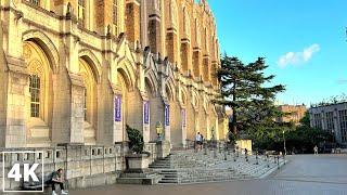  Hogwarts or the University of Washington? | Campus Tour | 4K Seattle Walking Tour