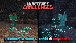 Craft Diamond Armour & Tools | Hardcore Mode | Minecraft Challenges | Raju Gaming