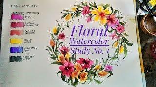 Floral Watercolor Study No. 1